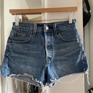 Levis Medium Blue 501 Denim Shorts (SOLD)